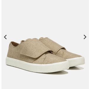 Vince Blair Velcro Burlap Sneaker Size 9.5